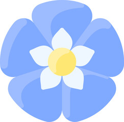 hydrangea illustration on a white background     