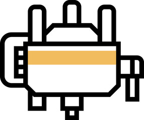 ignition illustration on a white background     