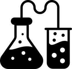 lab equipment illustration on a white background     
