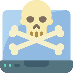 laptop illustration on a white background     