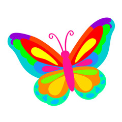 Flashy and Colorful Butterfly Design