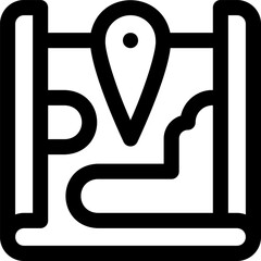 map illustration on a white background     