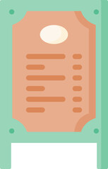 menu illustration on a white background    