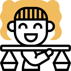 Merchant (2) illustration on a white background     