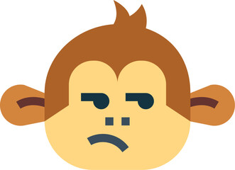 monkey illustration on a white background 