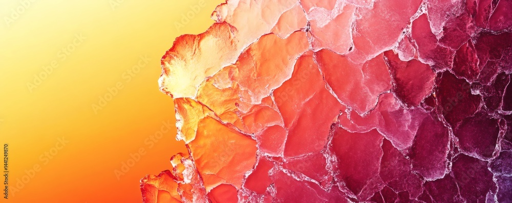 Aufkleber vibrant abstract pattern of colorful textured forms