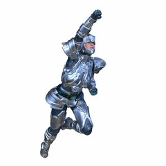 サイバーウーマン　3DCGレンダリング