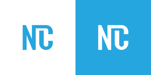 Letter NC Logo Design
