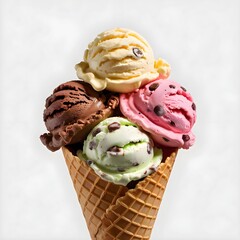 National Frozen Custard Day. Ice cream dessert with topping on the plate
