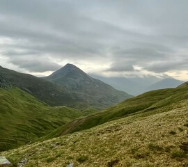 Fototapeta premium Rolling green mountains near Fort William, Scotland