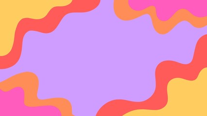 Aesthetic background with waves of pastel colours