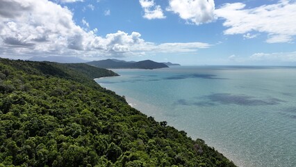 Aerial photo of Etty Bay Queensland Australia