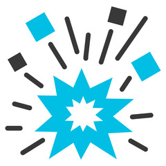 Ruin Glyph Blue Grey Icon