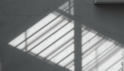 Fototapeta premium Shadows Casting Light Rays on Concrete Wall