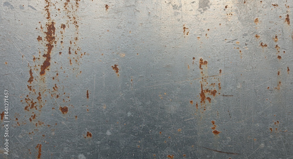 Poster Metal with Rust Texture Background
