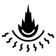 Impact Glyph Icon