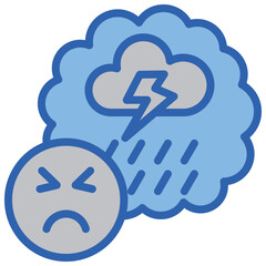 Traum Blue White Icon