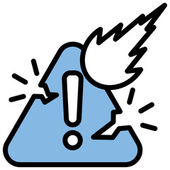 Damage Blue Black Icon