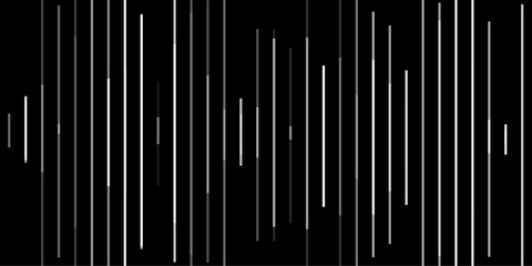 An abstract geometric pattern featuring random diagonal lines on a black background. The design is monochrome with a minimalistic outline style, creating a trendy, modern, and dynamic texture.