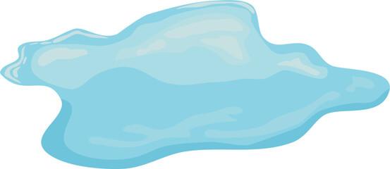 Water pond and puddle illustration