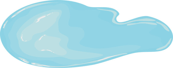 Water pond and puddle illustration