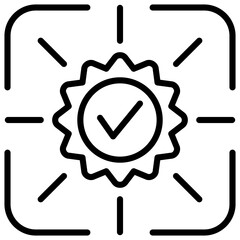 Recognition Outline Icon