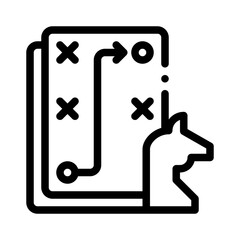 strategy line icon