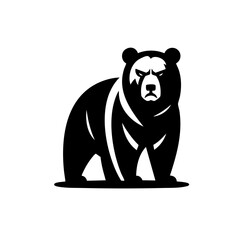 Brown Bear Icon Symbol Logo