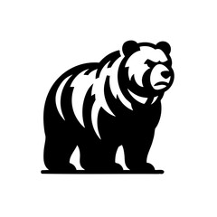 Fototapeta premium Brown Bear Icon Symbol Logo
