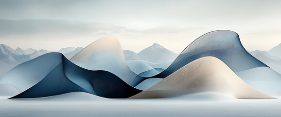 Abstract Mountain Landscape