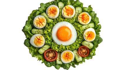Vegetable plates with meat, fish and eggs. Complete diet for the day. Various breakfasts, lunches, snacks. Time to eat healthy foods. Eating by the hour. Health concept.
