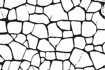 White black grey wall, floor with cracks, texture background. crack ground for abstract background on white background