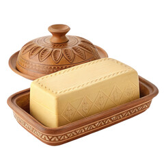 Clay Covered Butter Tray