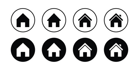 Home icon set. house icon, Web home icon vector illustration