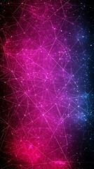 Abstract cosmic mesh with interconnected dots and lines background