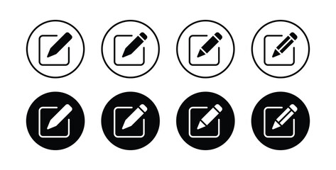 Edit icon set. Pencil icon, sign up icon vector illustration