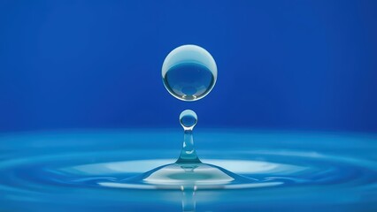 blue water drop