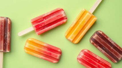 colored chalk on a stick