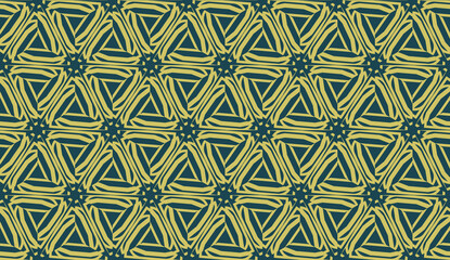 Curved line. Triangular style. Vector illustration.