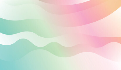 Template Background With Wave Geometric Shape. For Design, Presentation, Business. Vector Illustration with Color Gradient.