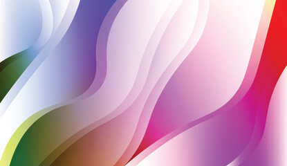 Wave Abstract Background. For Your Design Wallpaper, Presentation, Banner, Flyer, Cover Page, Landing Page. Vector Illustration with Color Gradient.