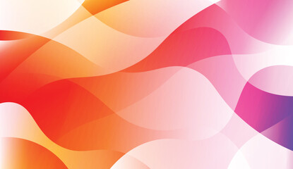 Abstract Shiny Waves. For Your Design Ad, Banner, Cover Page. Vector Illustration with Color Gradient.