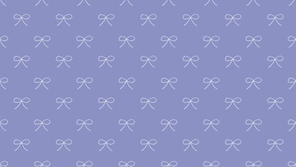 紫の下地に白いリボンのパターン背景イラスト。シームレスなベクターの4Kイラスト素材。