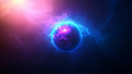 A Vibrant Space Scene