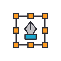 Creative design colored icons, minimalist vector illustration ,simple transparent graphic element .Isolated on white background