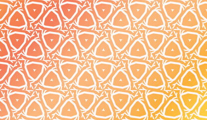 Design Pattern With Abstract Modern Ornament. Triangles Style. Gradient Background Bright Colors. For Soft Banner Template. Vector Illustration. Idea For Your Business