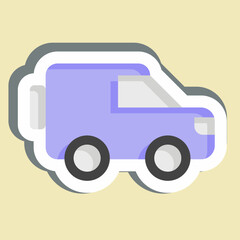 Sticker Millitary Bus. related to Military symbol. design editable