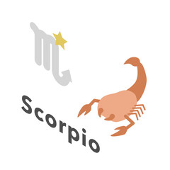 アイソメトリックイラスト：蠍座