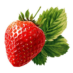 Strawberry illustration isolated on transparent background