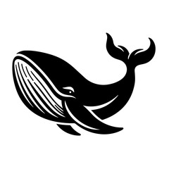 black and white vector silhouette